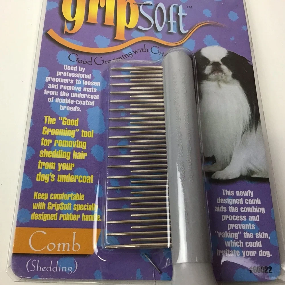 Pet Grooming Grip Soft Dog Shedding Comb